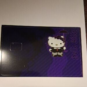 Hello Kitty Black and Purple Card Sleeve